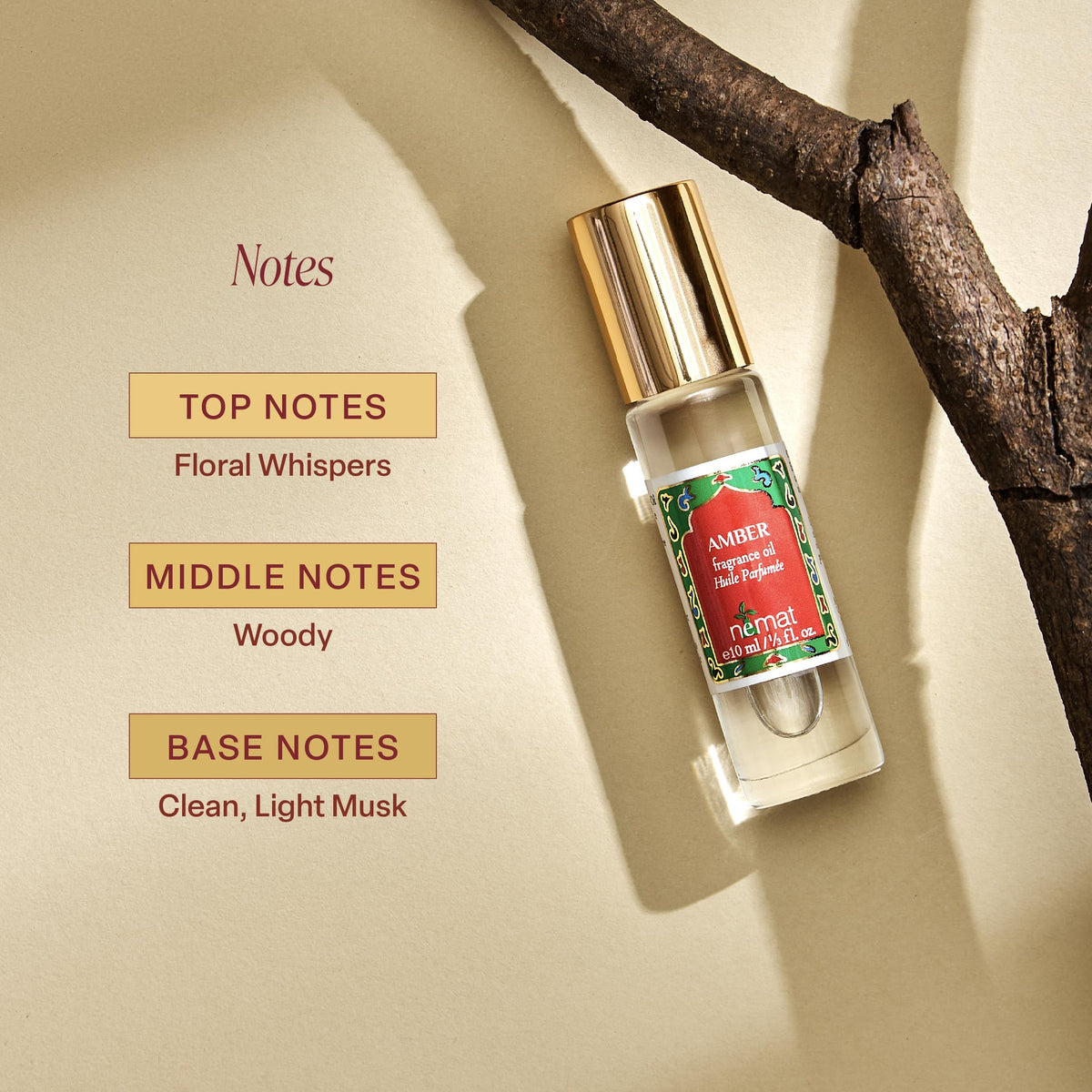 Amber Perfume Oil Roll-On 10 ml Y81032