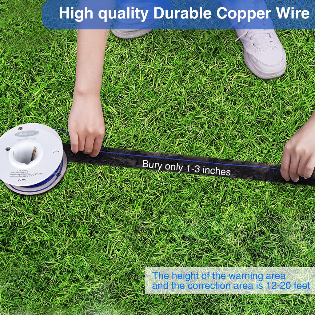 In-Ground Electric Dog Fence System with Waterproof Training Collar B119564